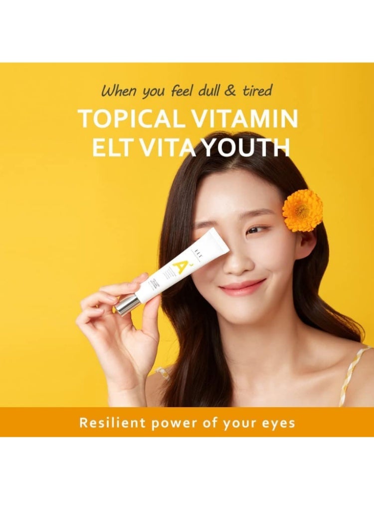 اي ال تي ELT Vita Youth Vitamin A Eye Cream 30ml – كريم عين بفيتامين A لمكافحة التجاعيد والهالات وشد البشرة - Image 3